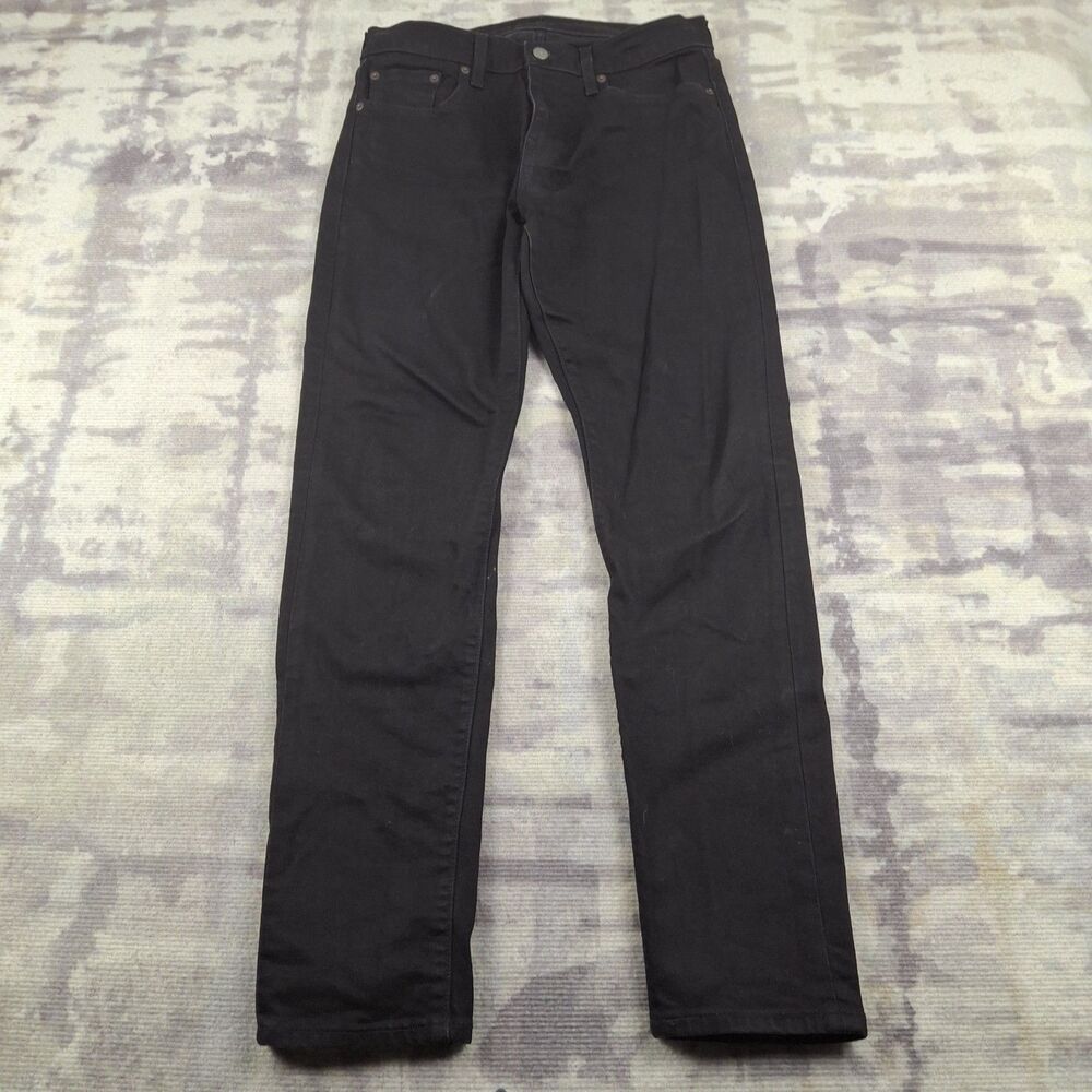 Levi's Premium 512 Men's Jeans 30x32 Slim Taper Black Dark Wash Denim Pants